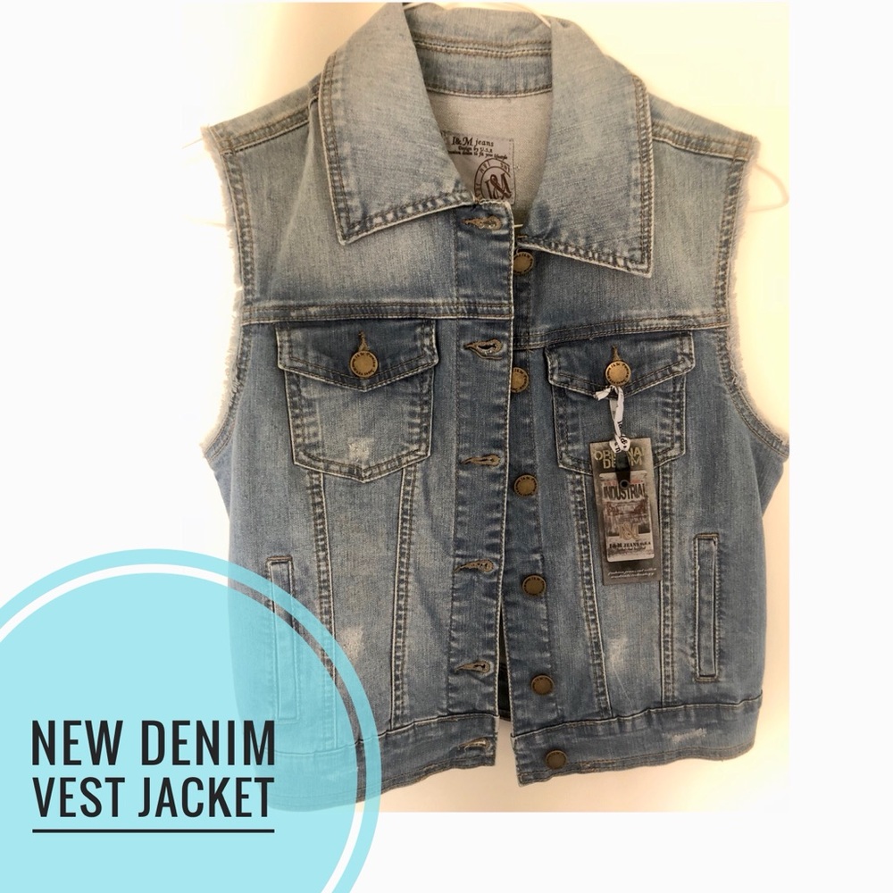 Denim Vintage Vest Jacket